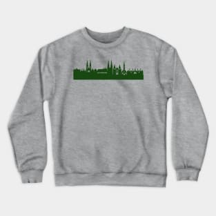 LÜBECK skyline in forest green Crewneck Sweatshirt